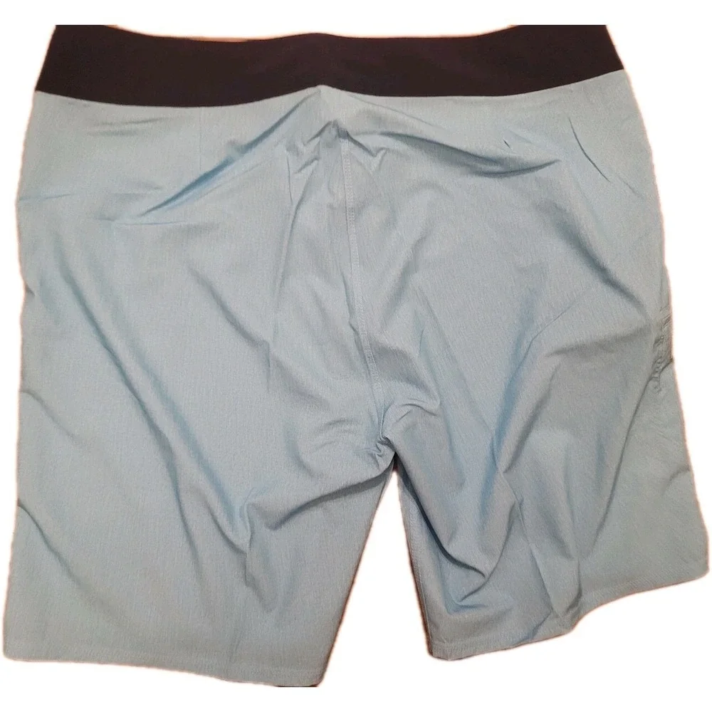 WizZ Men's Physique Board Shorts Competition Stage Trunks Blue/Navy‎ Size 36
